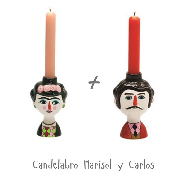 Pack Candelabros CARLOS y MARISOL