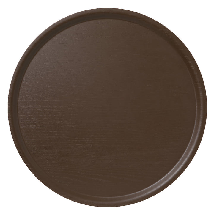 Bandeja redonda de Bengt & Lotta Ø45 cm color chocolate, madera de fresno
