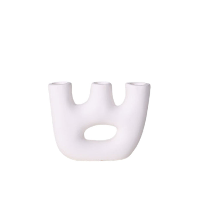 Candelabro Hofn blanco de Bloom, cerámica para 3 velas