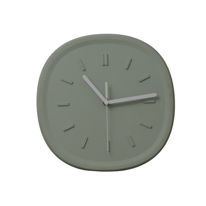 Reloj de pared de concreto London verde de KLOK