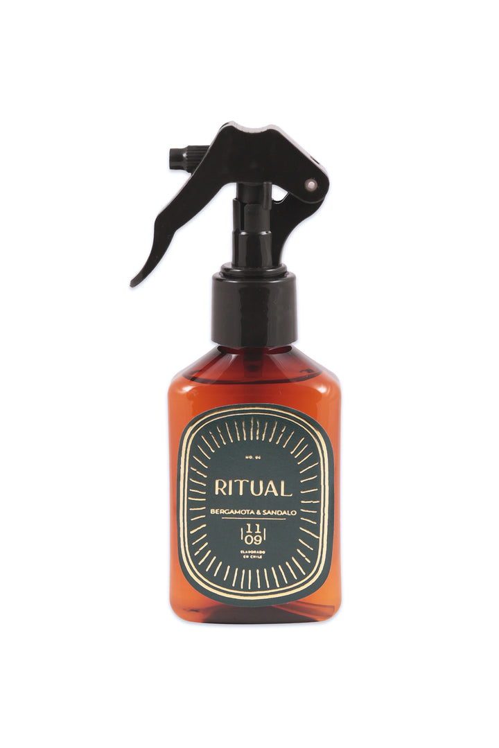 Mini spray ambientador RITUAL 120 ml de 1109, aroma a bergamota, sándalo y cardamomo