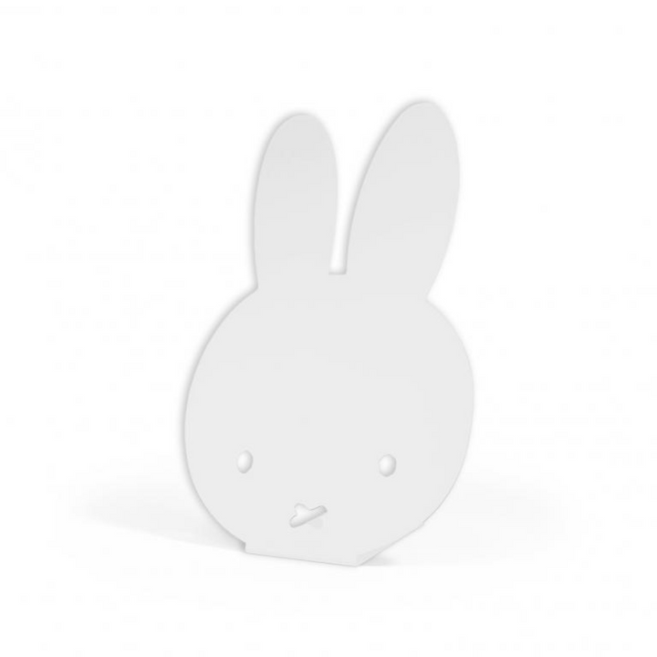 Tablero magnético de mesa con forma de Miffy color blanco, de metal