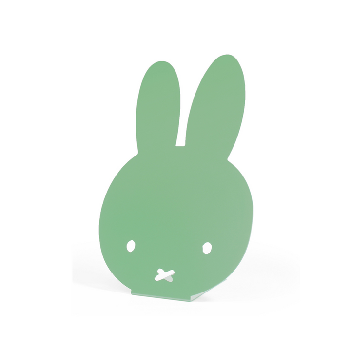 Tablero magnético de mesa con forma de Miffy color verde, de metal