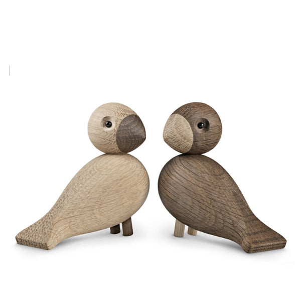 Figura de madera Lovebirds de Kay Bojesen, pareja de pájaros