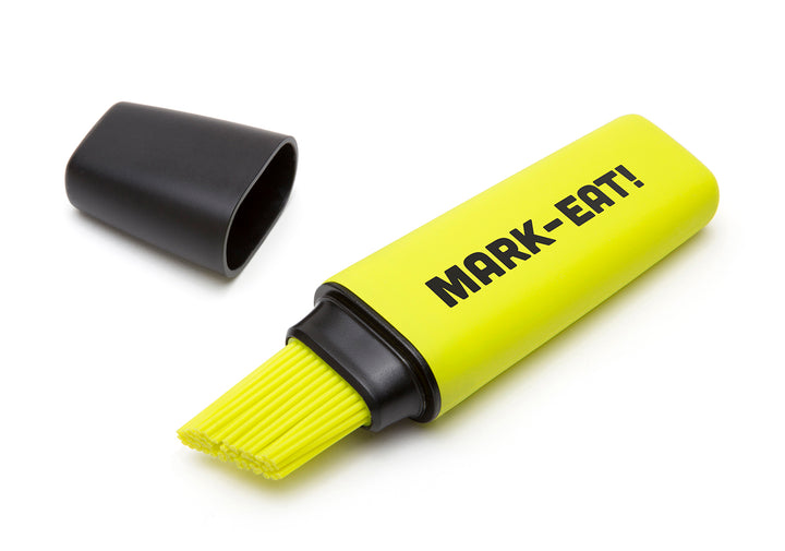 Brocha de cocina Mark-Eat! amarilla de Ototo con forma de destacador