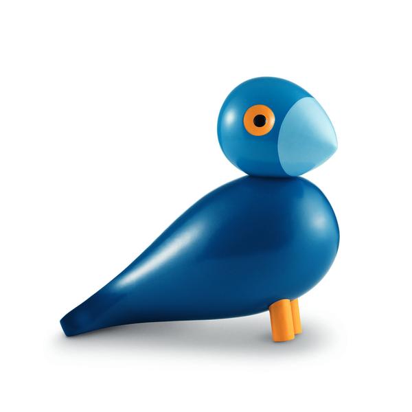 Figura de madera Songbird Kay de Kay Bojesen, pájaro azul