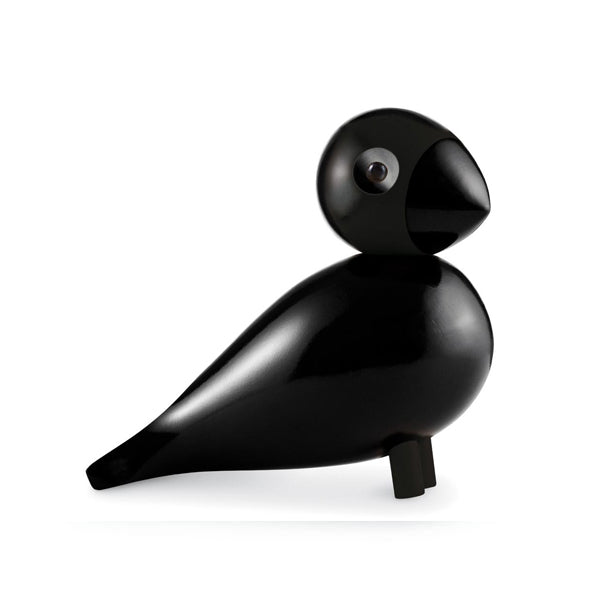 Figura de madera Songbird Ravn de Kay Bojesen, pájaro negro