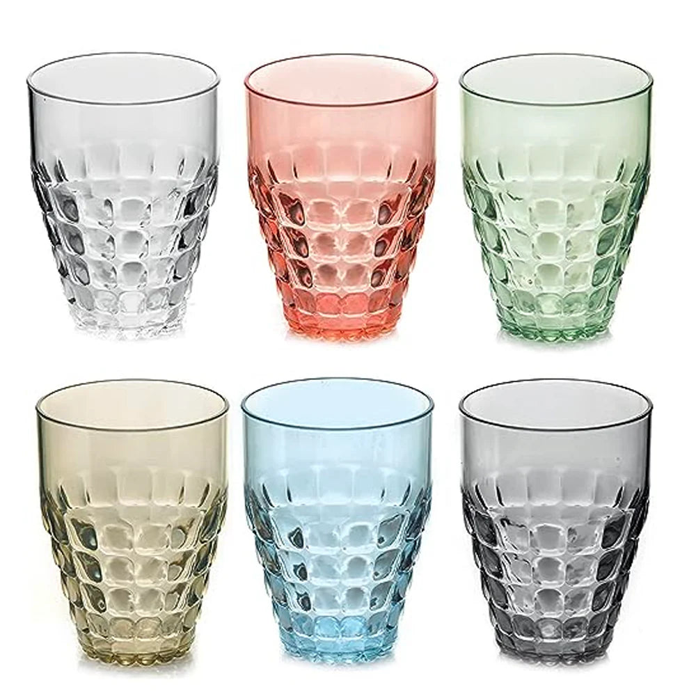 VASOS ALTOS COLORES TIFFANY <br> SET 6 VASOS <br> GUZZINI