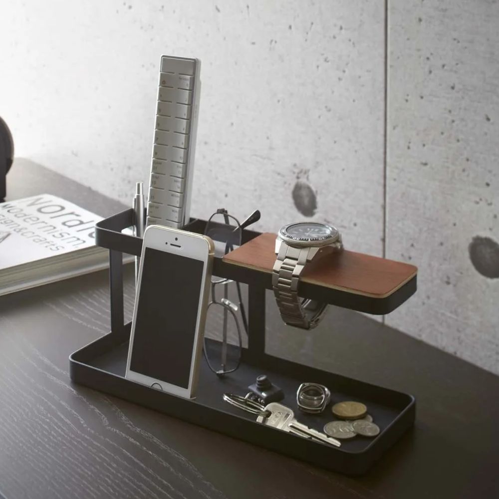 ORGANIZADOR TORRE ESCRITORIO <br> Negro <br> Yamazaki