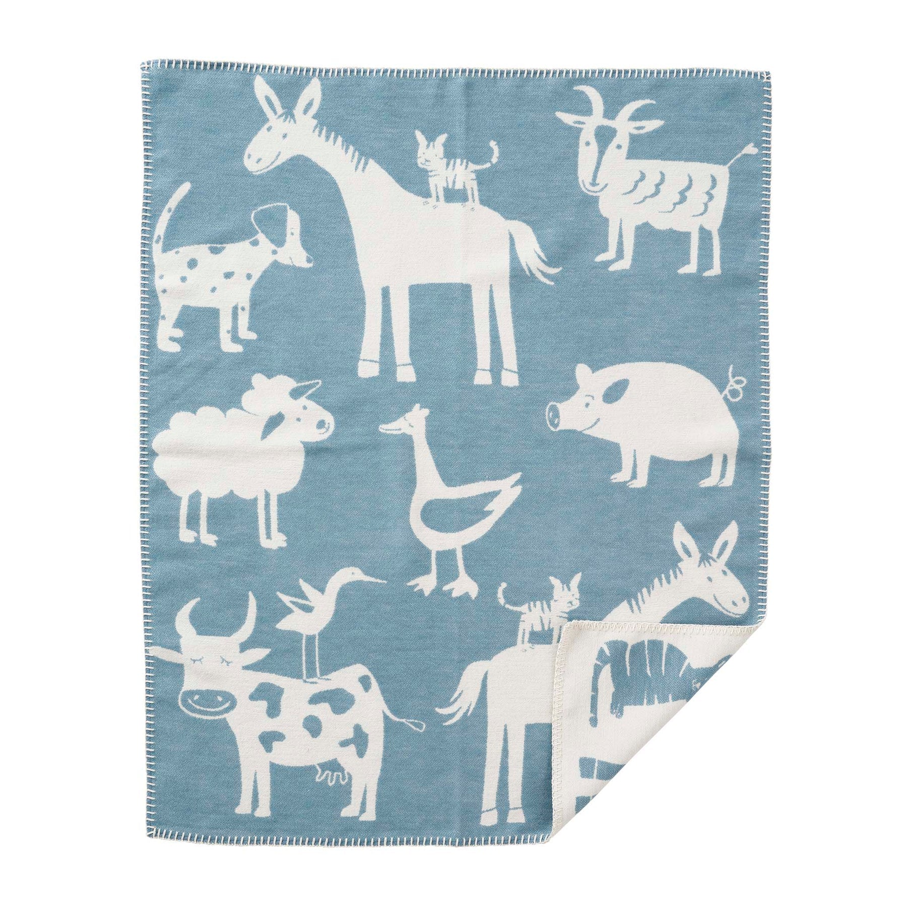FARM BLUE <br> Manta para niños <br> Klippan