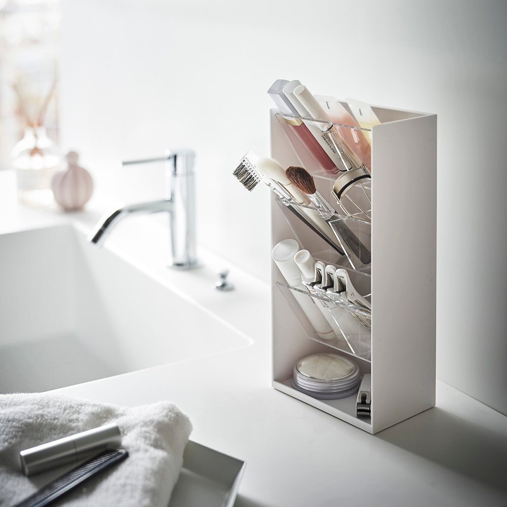 ORGANIZADOR DE MAQUILLAJE <br> Blanco <br>Yamazaki