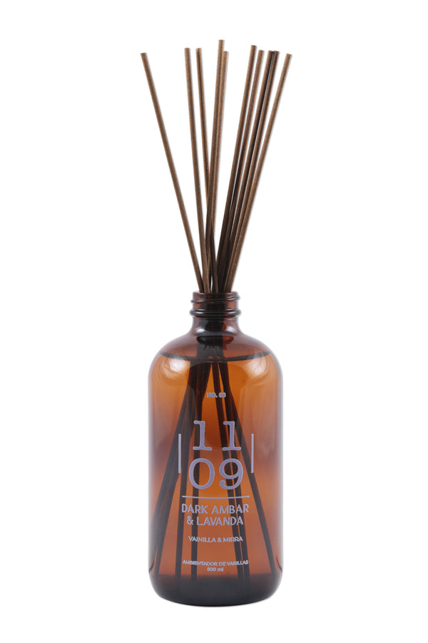 DARK AMBAR & LAVANDA<br> Ambientador varillas 500ml<br> 1109