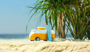 BEACH BUS SUNSET <br> Auto de madera <br> Candylab