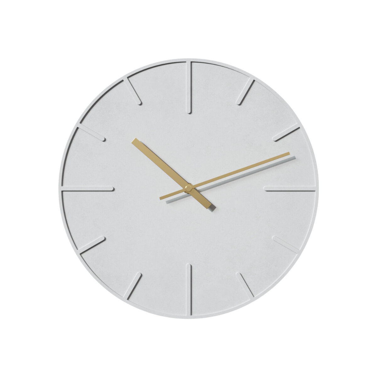 Reloj de pared concreto modelo Amsterdam Gris claro
