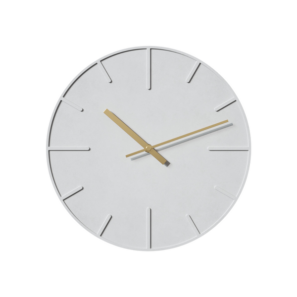 Reloj de pared concreto modelo Amsterdam Gris claro