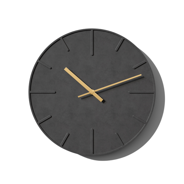 Reloj de pared concreto modelo Amsterdam Gris oscuro