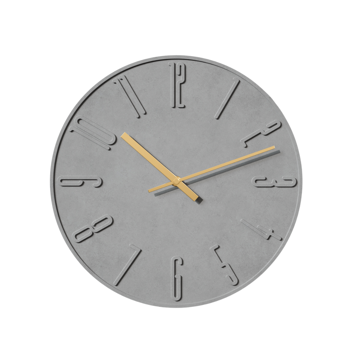 Reloj de pared concreto modelo Oslo Gris