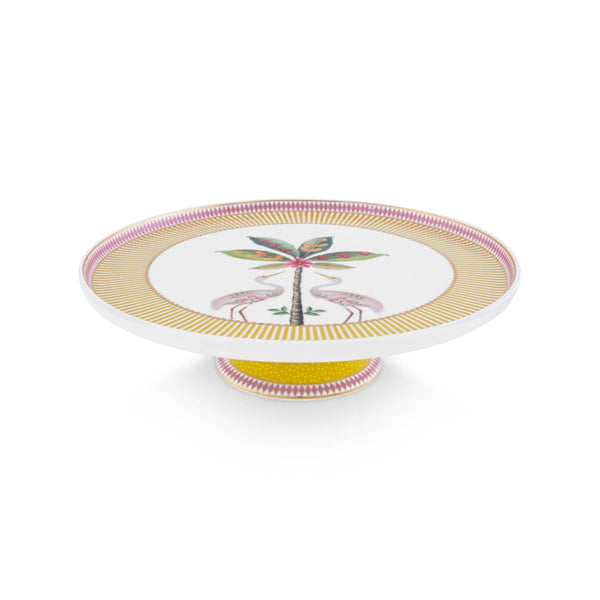 Tamaño Bandeja Pequeña para Torta La Majorelle Amarillo 21cm – Cerámica, Diseño Holandés Original