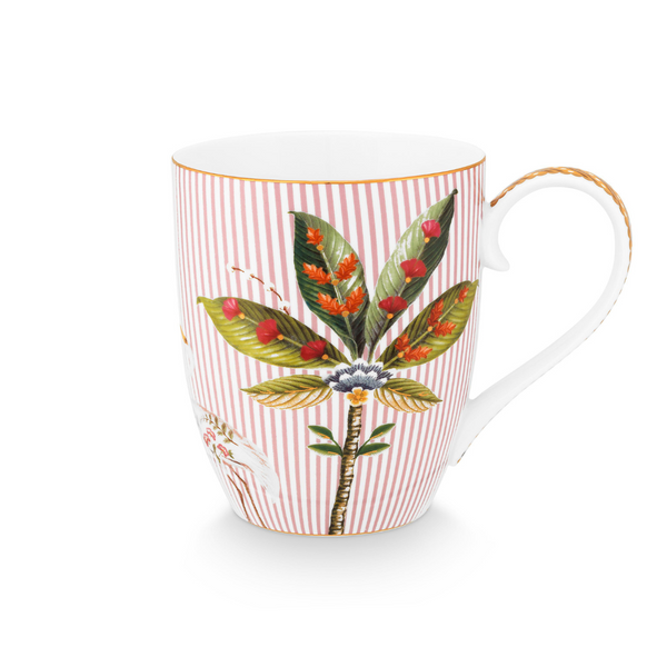 Taza Tamaño XL La Majorelle Rosado 450ml – Cerámica, Diseño Holandés Original