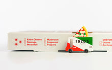 Cargar imagen en el visor de la galería, PIZZA VAN &lt;br&gt; Auto de madera &lt;br&gt; Candylab
