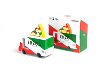 Cargar imagen en el visor de la galería, PIZZA VAN &lt;br&gt; Auto de madera &lt;br&gt; Candylab
