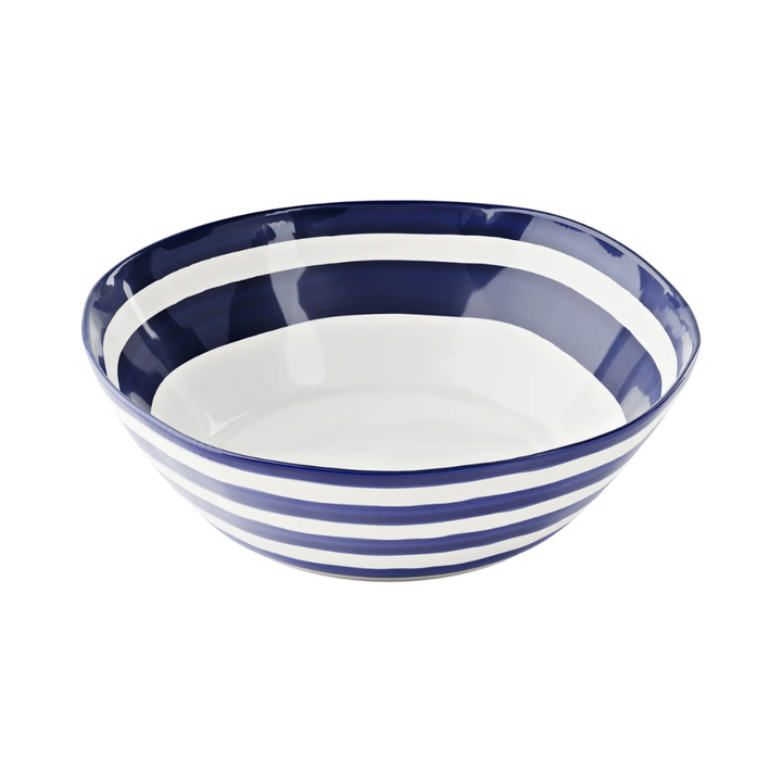 Bowl Riviera de Guzzini con franjas azules, 30 cm