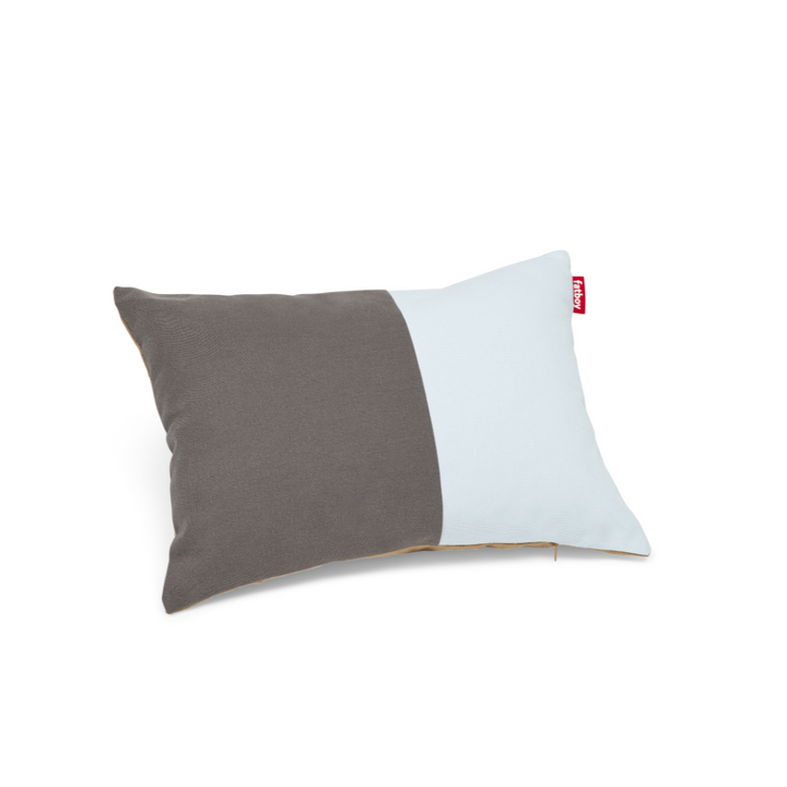 Cojín Pop Pillow Hazel de Fatboy en tonos gris y blanco