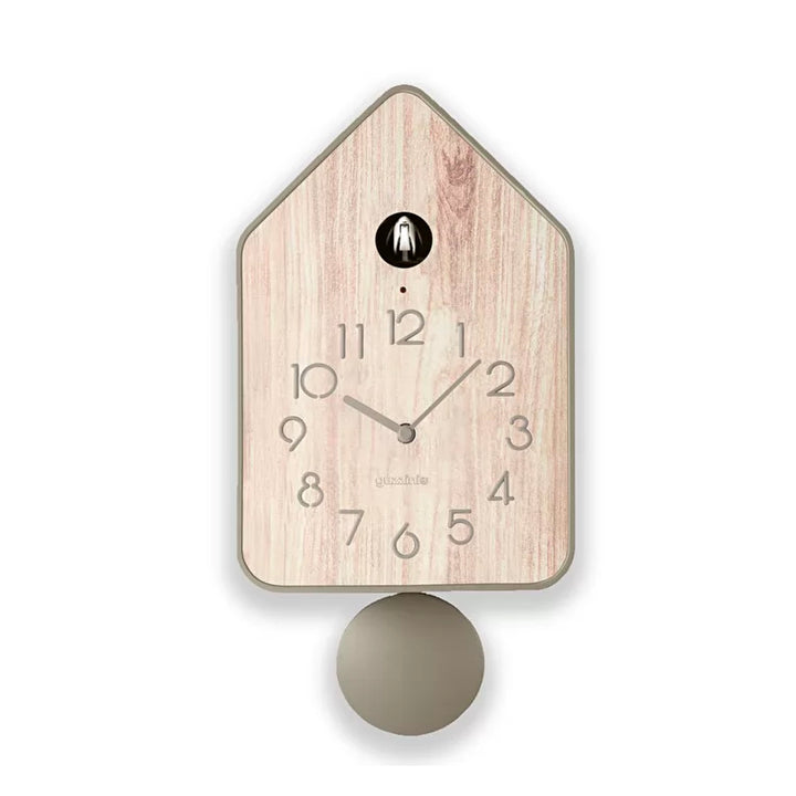 Reloj cucú Cuckoo madera con péndulo taupe de Guzzini