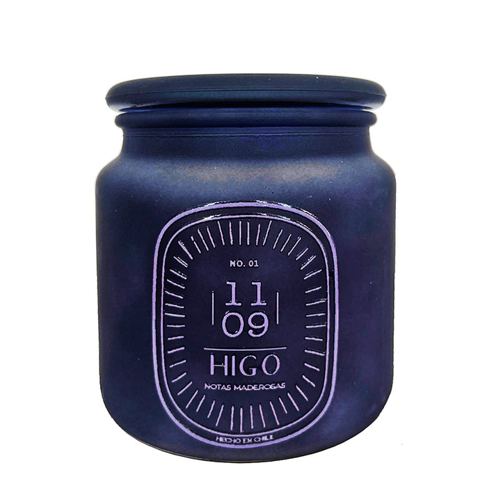 Vela aromática XL HIGO de 1109, cera de soya, aroma a higo morado, cedro y violeta