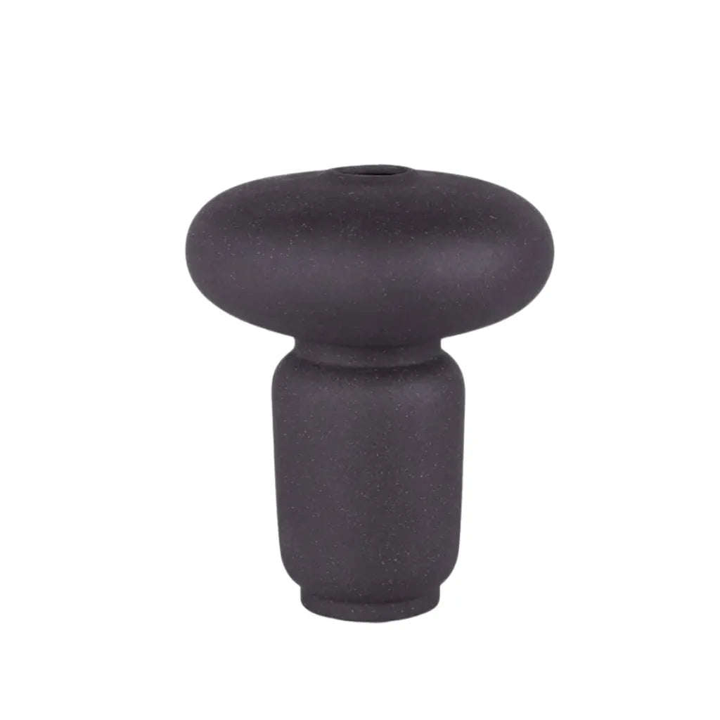 Jarrón Midnight Negro Escarchado