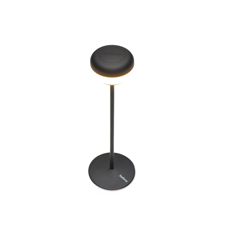 Lámpara inalámbrica de mesa Cheerio Sage negra de Fatboy