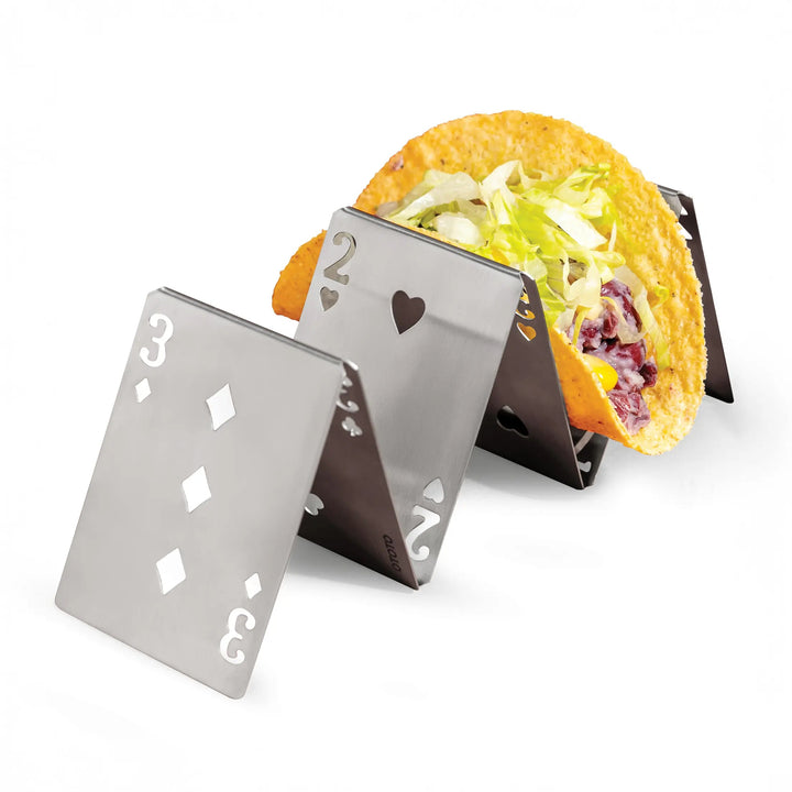 Soporte para tacos Pick-a-Taco de Ototo con forma de cartas