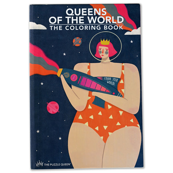 QUEENS OF THE WORLD XL <br> Libro para colorear <br> The Puzzle Queen