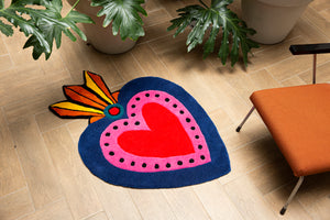 MILAGRO HEART L <br> Alfombra <br> Kitsch Kitchen