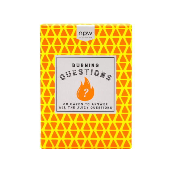 Juego de cartas Burning Questions de NPW