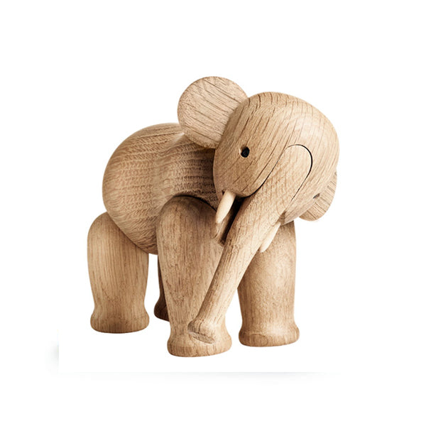 Figura de madera Elephant de Kay Bojesen, elefante de roble