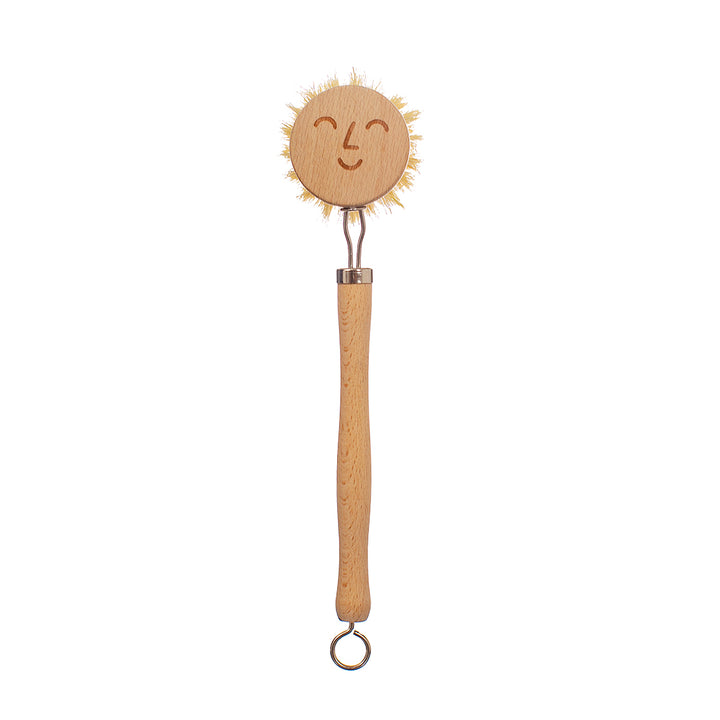 Cepillo para lavar Happy de Sass & Belle con cara de sol