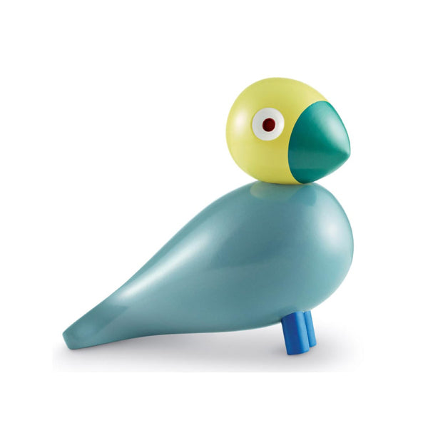 Figura de madera Songbird Sunshine de Kay Bojesen, pájaro turquesa